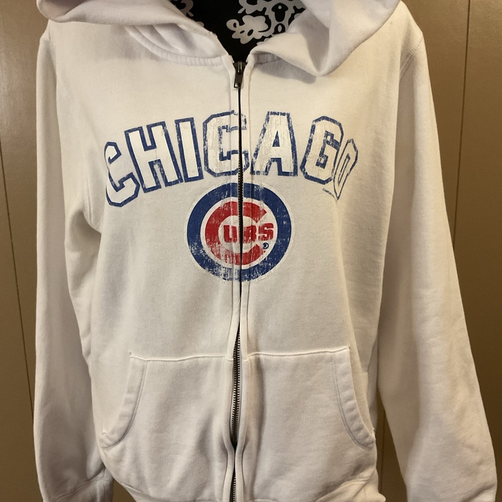 CHICAGO CUBS ZIP UP JACKET WITH HOOD GENUINE MERCHANDISE BY CAMPUS LIFESTYLE